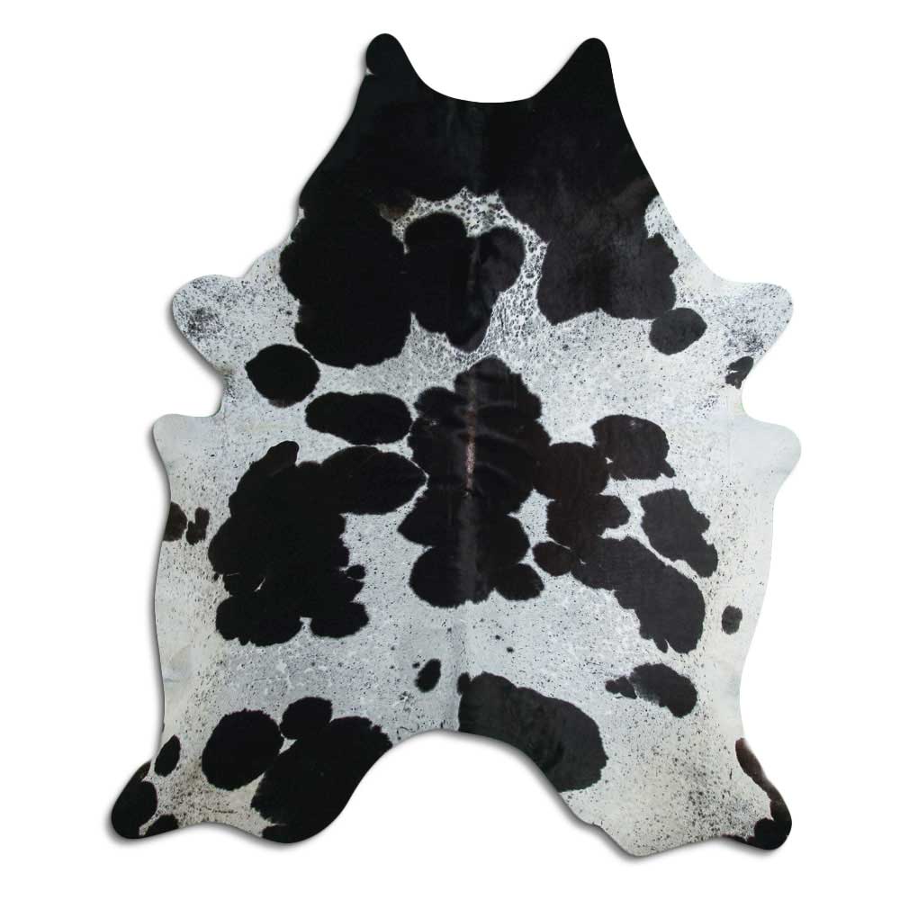 Covor din piele de vacă alb-negru XXL