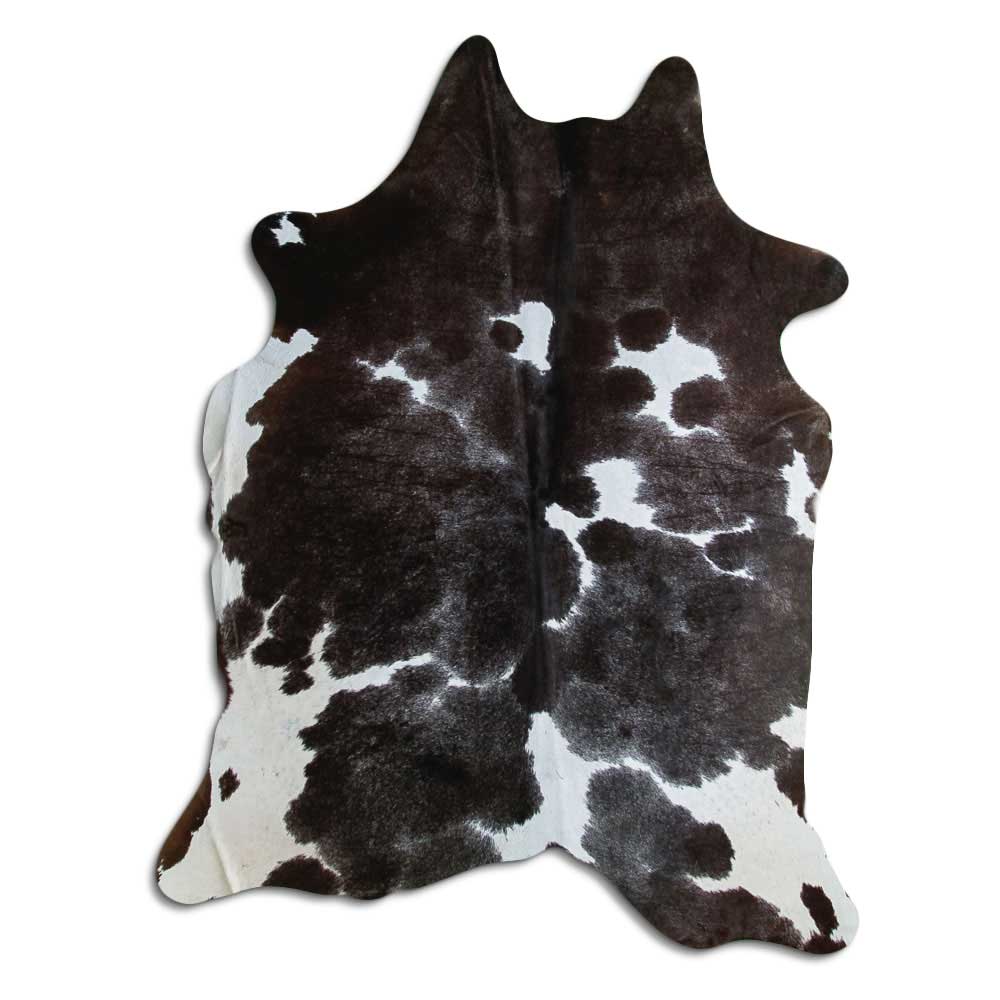 Covor din piele de vacă alb-negru XL