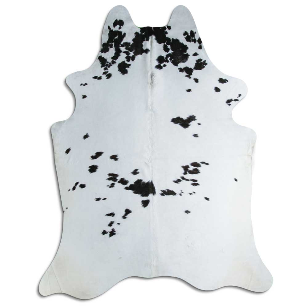 Covor din piele de vacă alb-negru XXL