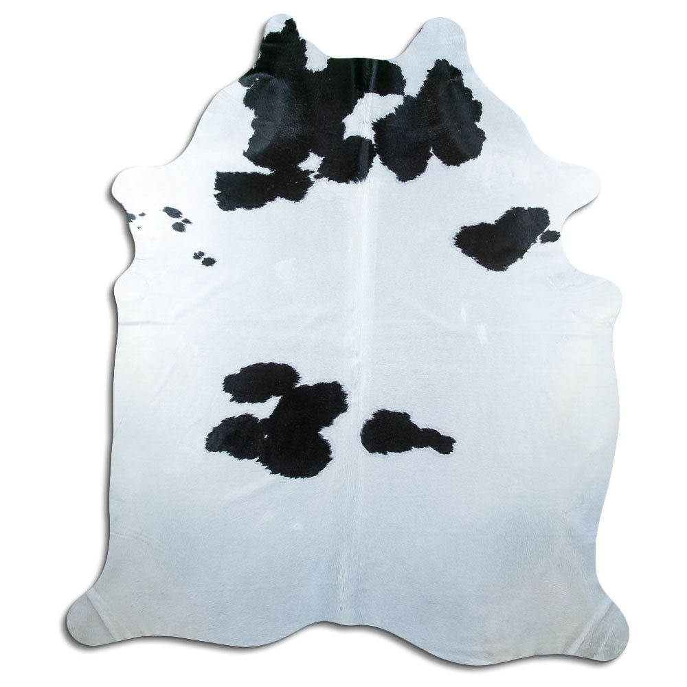 Covor din piele de vacă alb-negru XXL