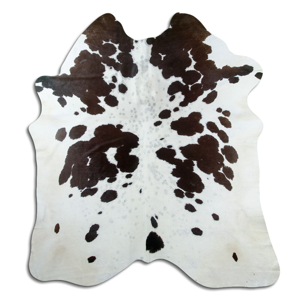 Covor din piele de vacă alb-negru XL