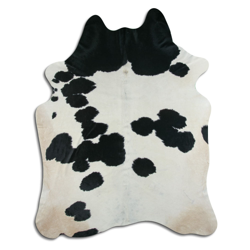Covor din piele de vacă alb-negru XXL