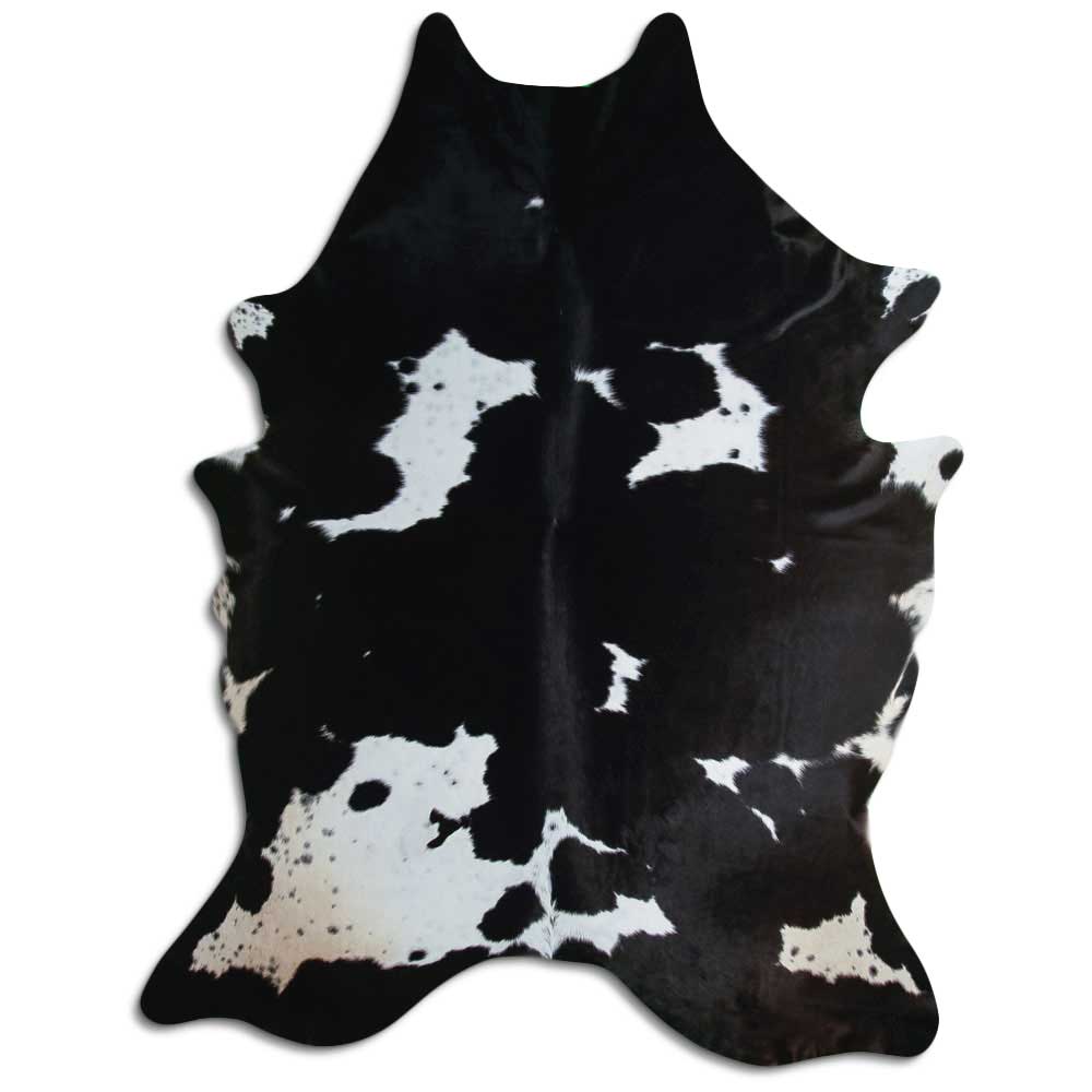 Covor din piele de vacă alb-negru XXXL