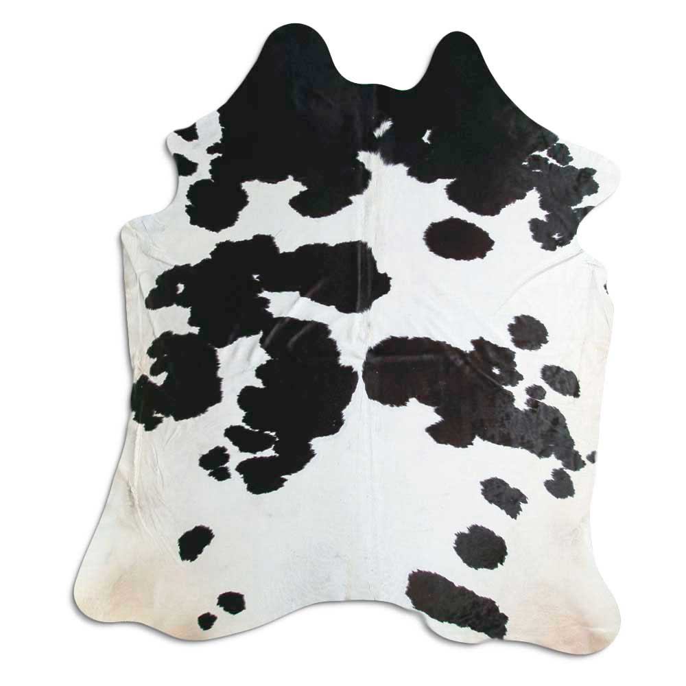 Covor din piele de vacă alb-negru XXL