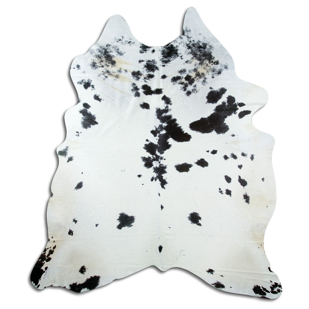 Covor din piele de vacă alb-negru XXXL