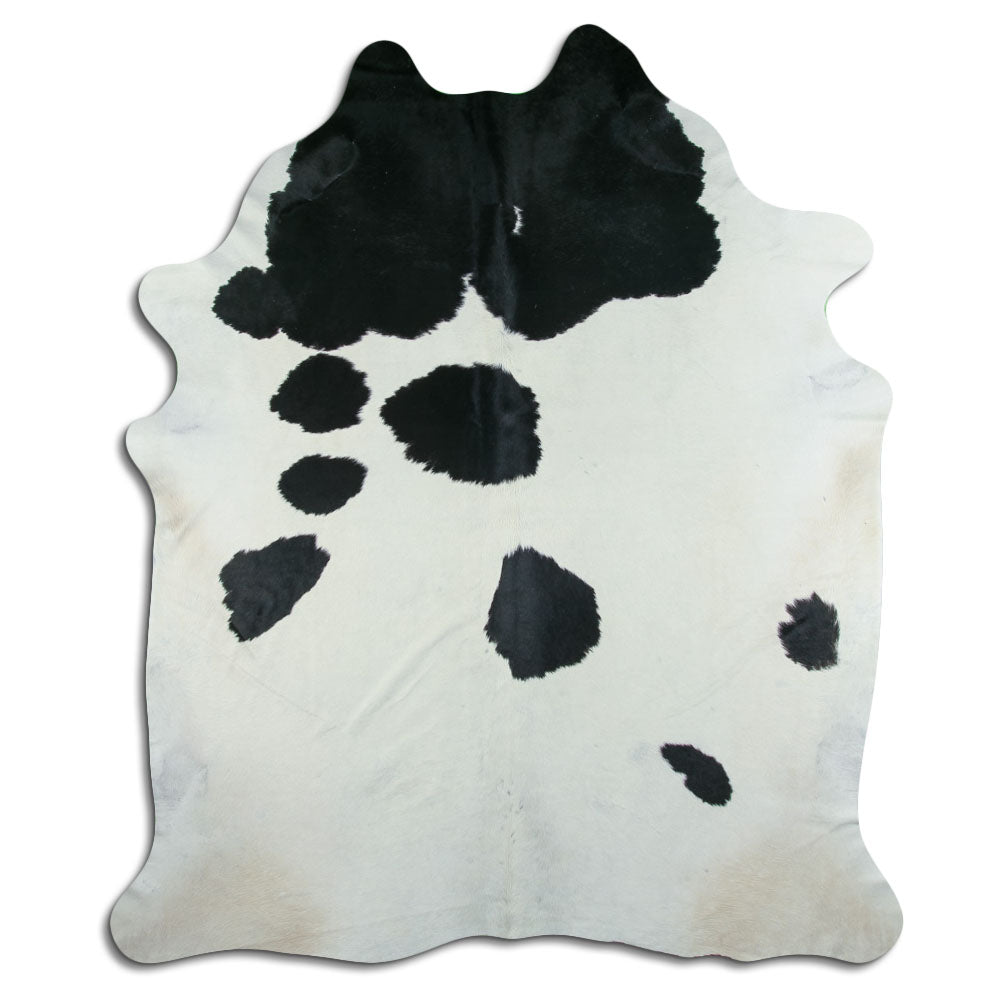 Covor din piele de vacă alb-negru XXXL