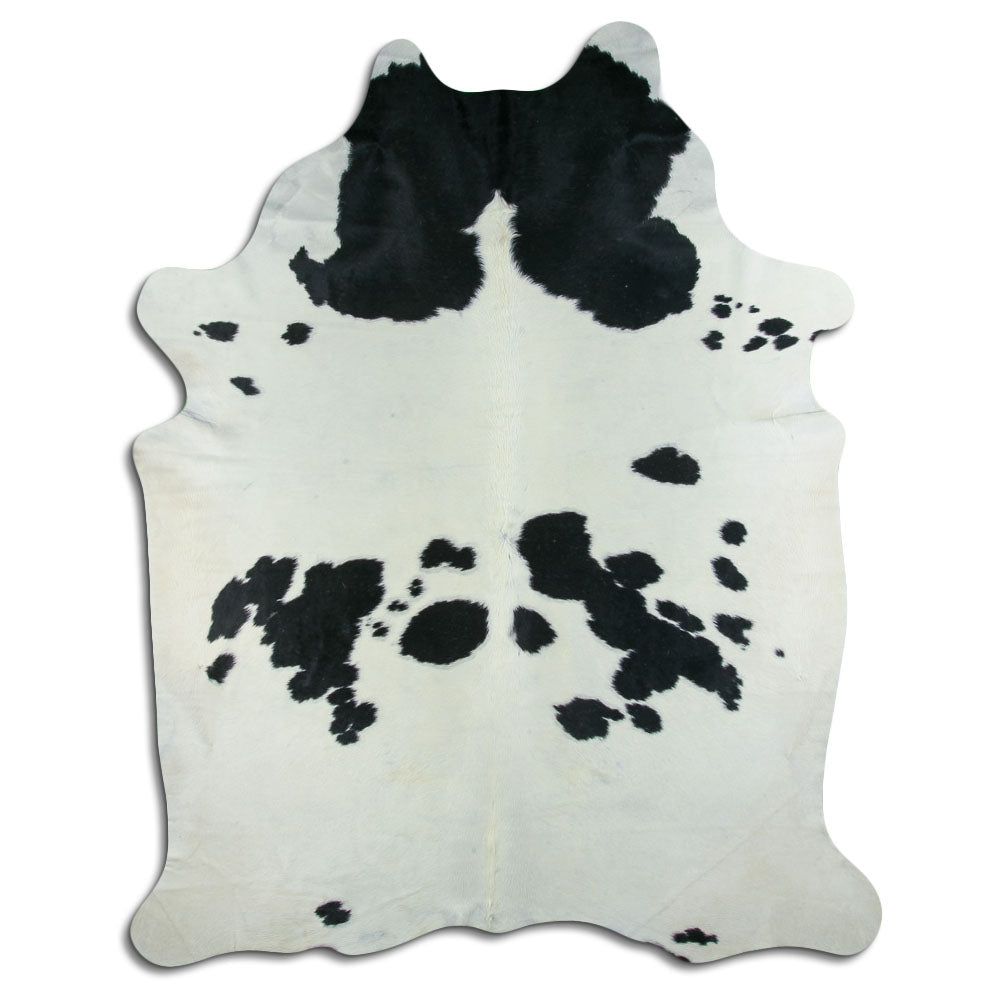Covor din piele de vacă alb-negru XXXL