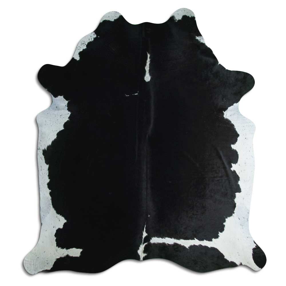 Covor din piele de vacă negru XL