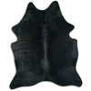 Covor din piele de vacă negru XL
