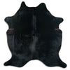 Covor din piele de vacă negru XL