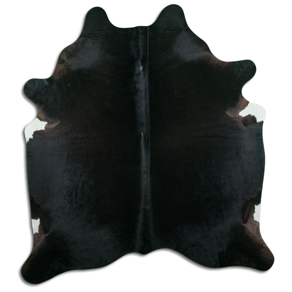 Covor din piele de vacă negru XL