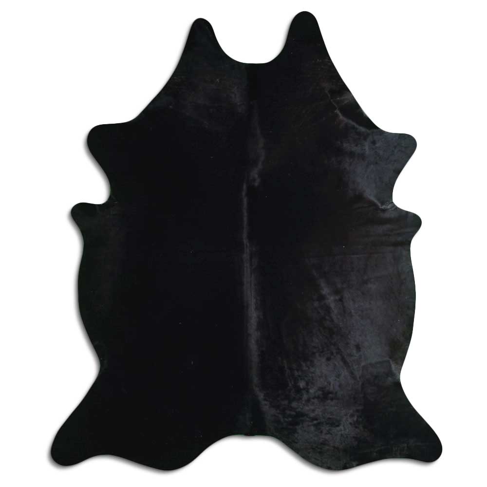 Covor din piele de vacă negru XXL