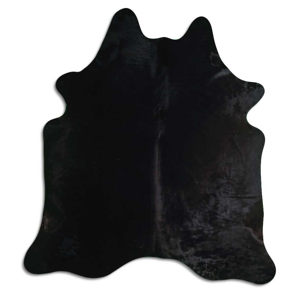 Covor din piele de vacă negru XL
