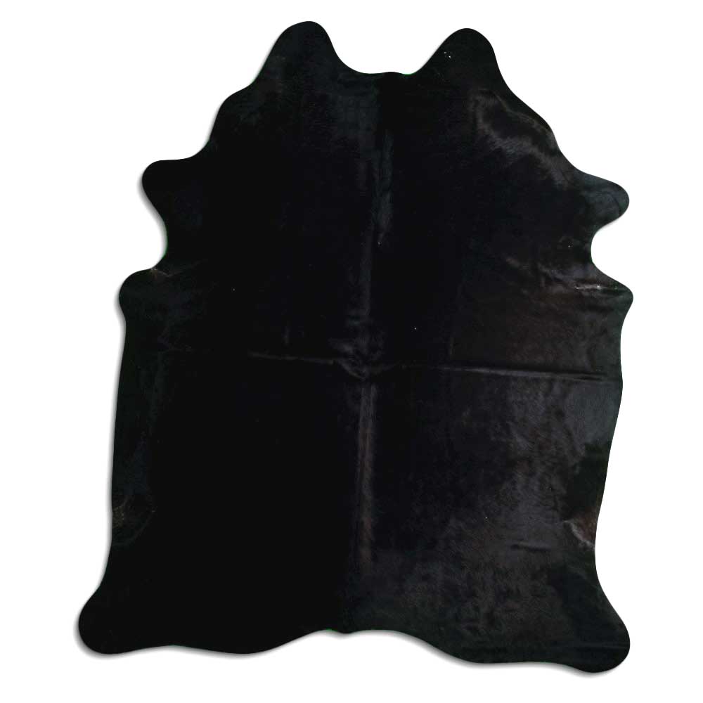 Covor din piele de vacă negru XL