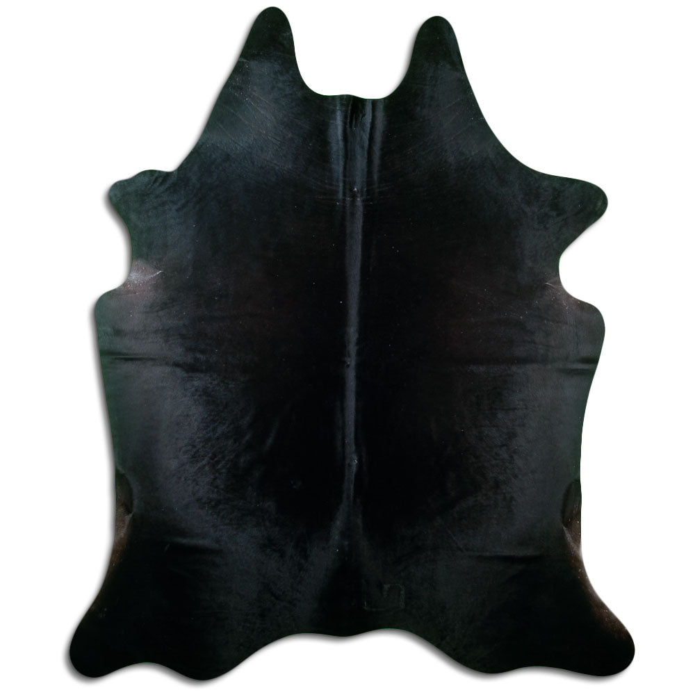 Covor din piele de vacă negru XXL