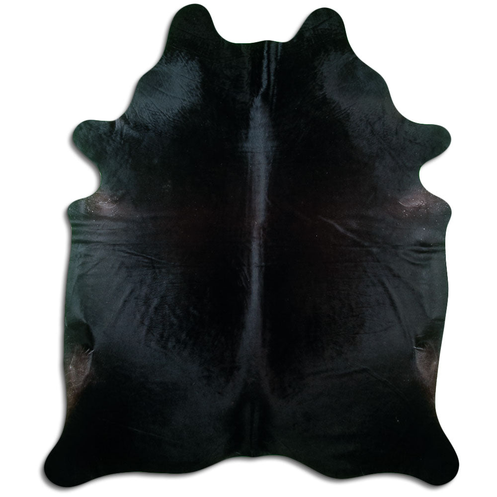 Covor din piele de vacă negru XXL