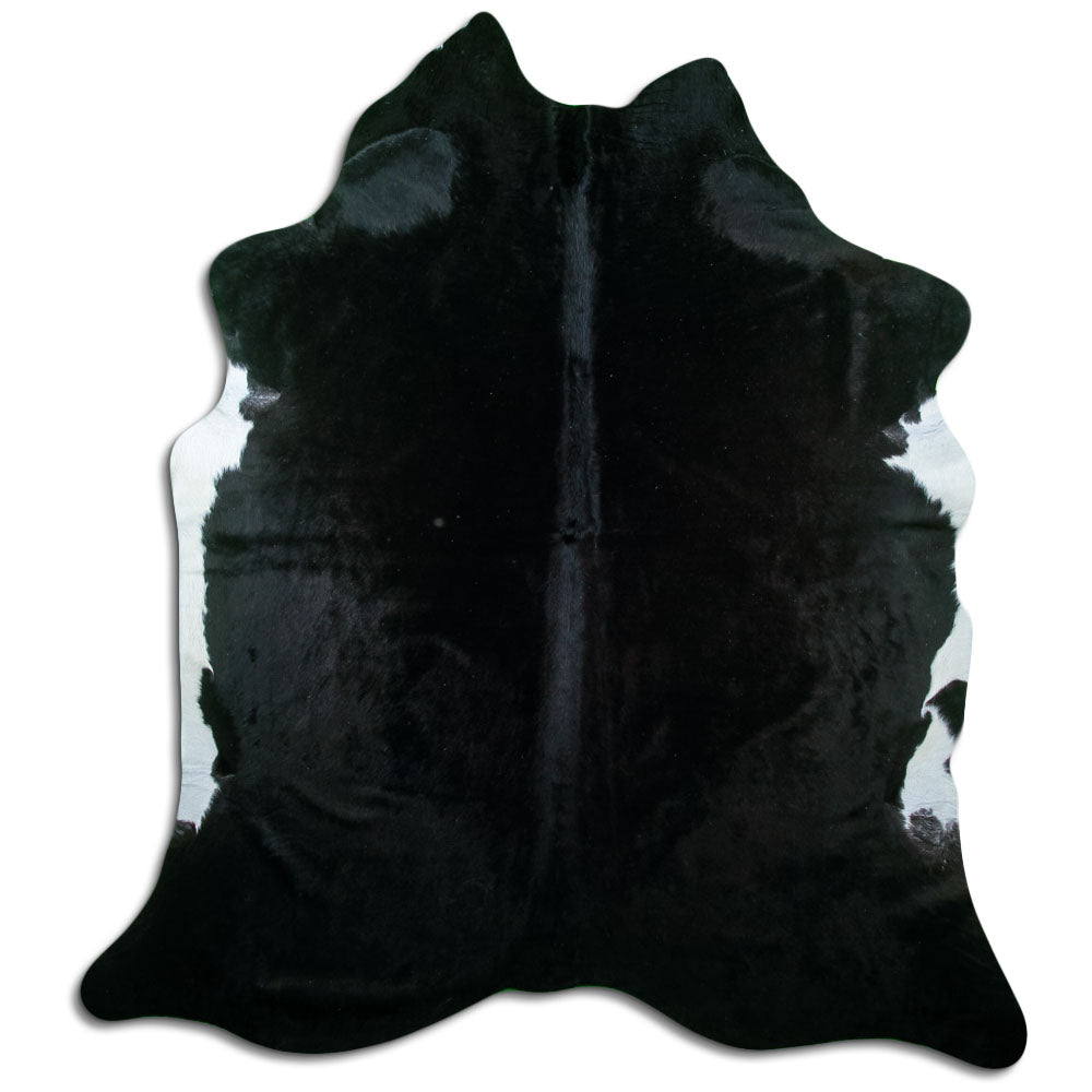 Covor din piele de vacă negru XL