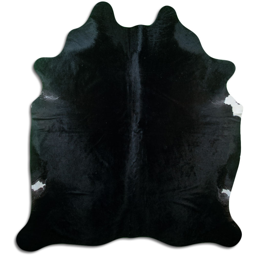 Covor din piele de vacă negru XL