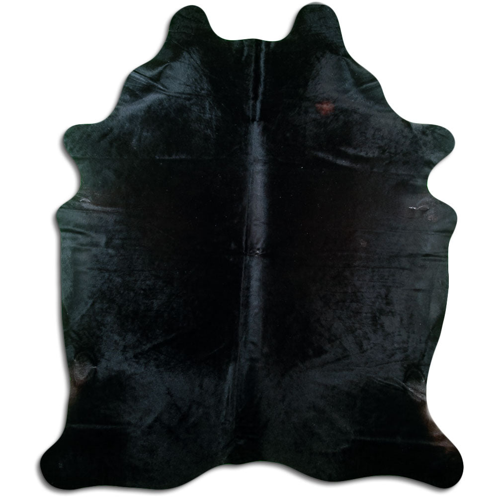 Covor din piele de vacă negru XL