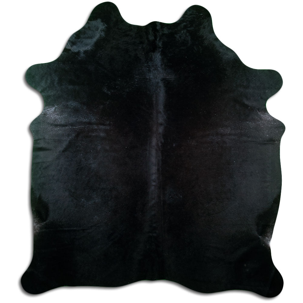 Covor din piele de vacă negru XL