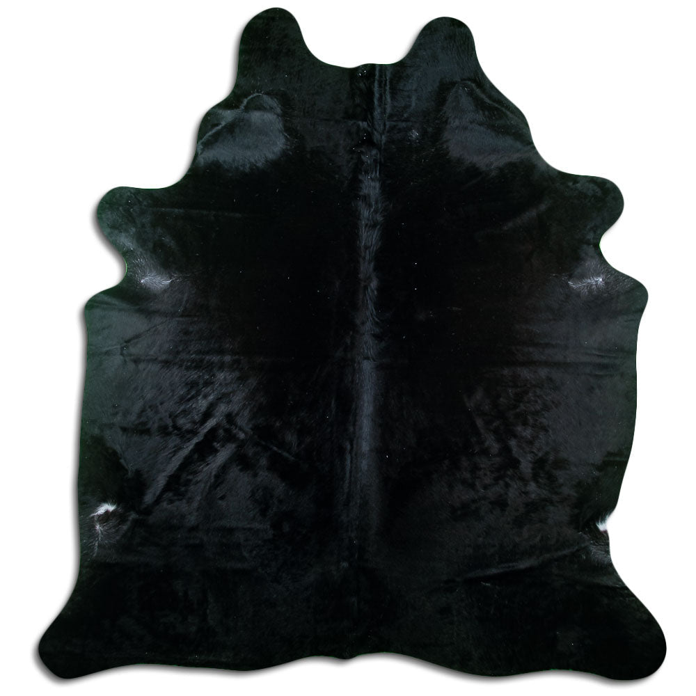 Covor din piele de vacă negru XL