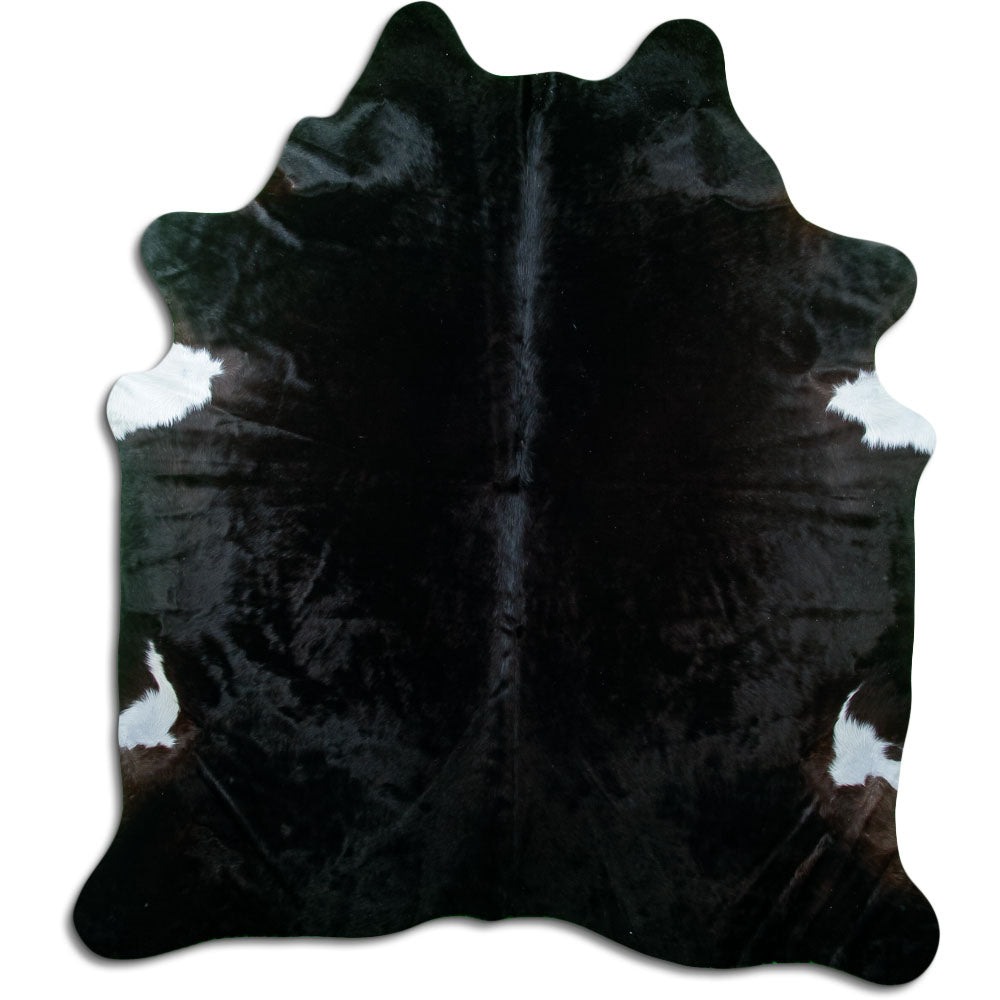 Covor din piele de vacă negru XL
