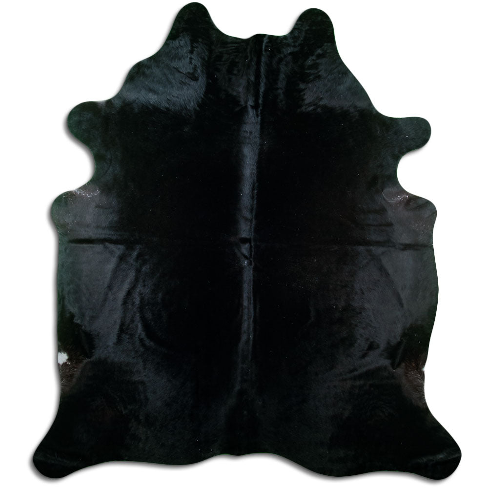 Covor din piele de vacă negru XL