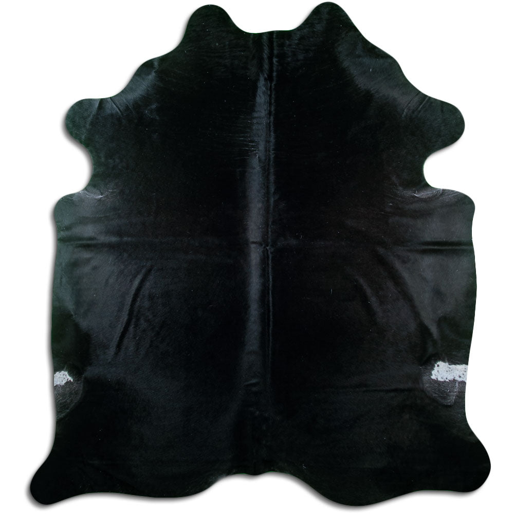 Covor din piele de vacă negru XL