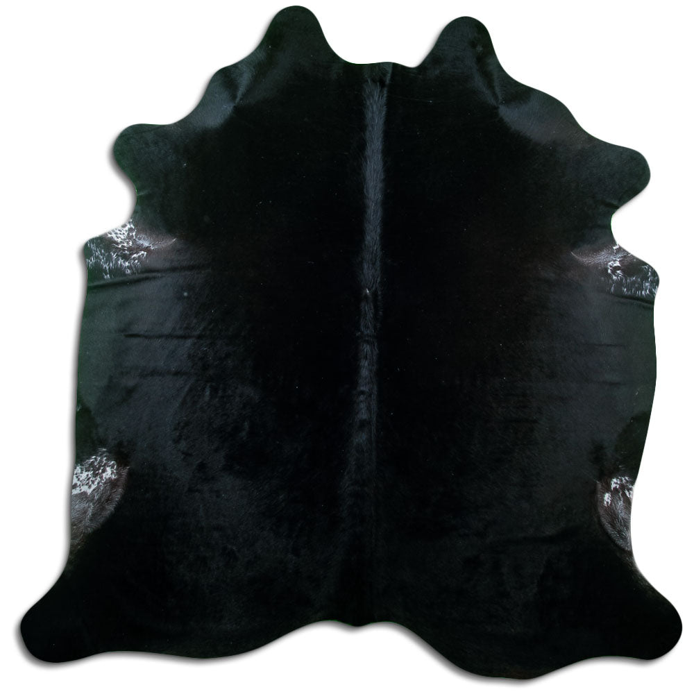 Covor din piele de vacă negru XL