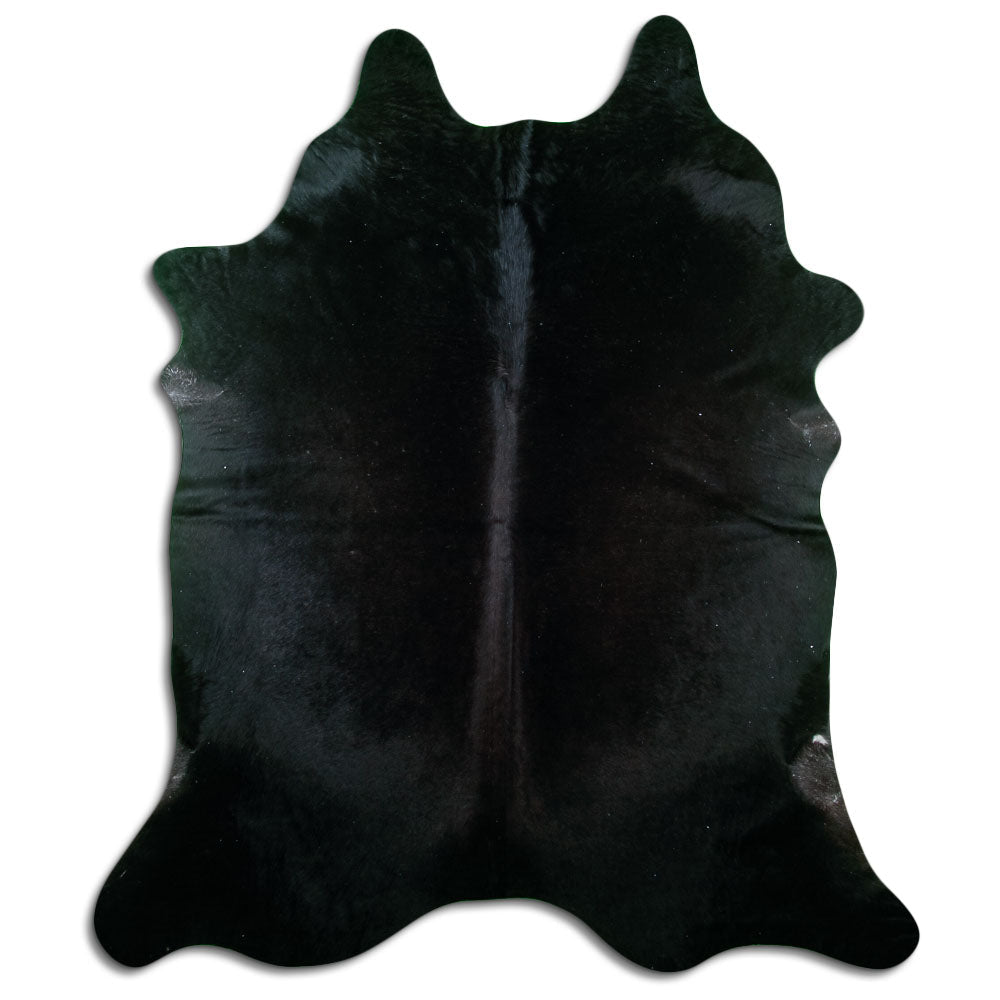 Covor din piele de vacă negru XL