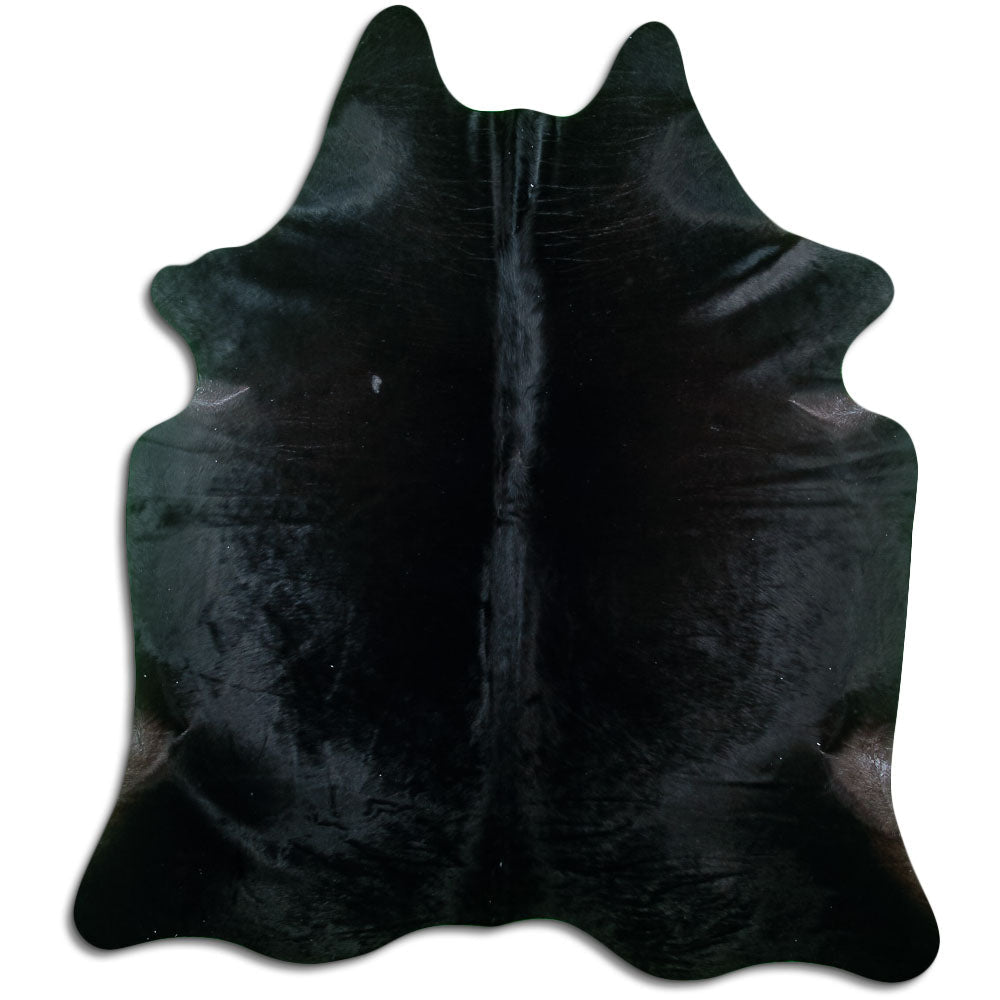 Covor din piele de vacă negru XL