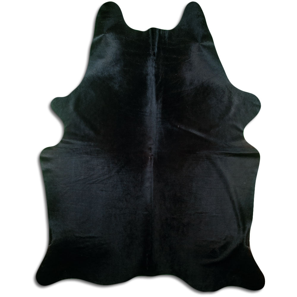 Covor din piele de vacă negru XXL
