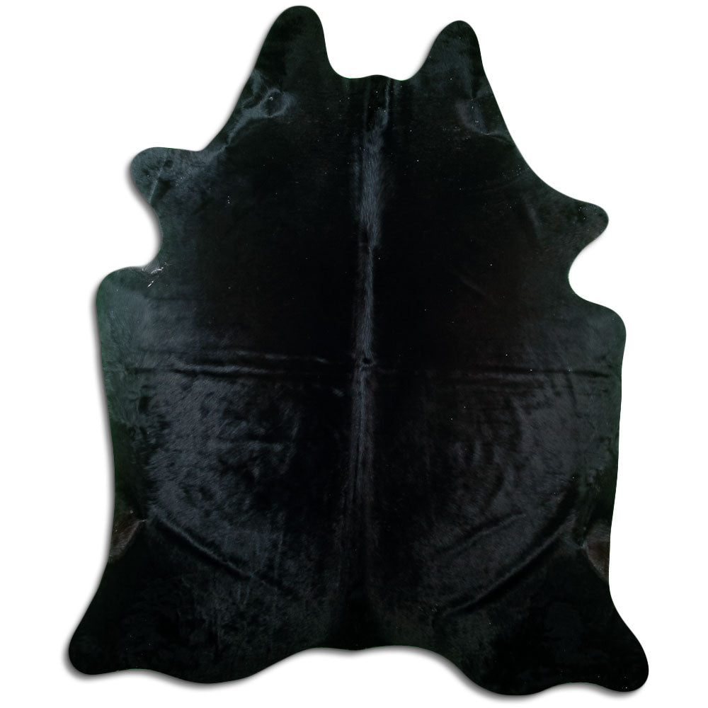 Covor din piele de vacă negru XXL