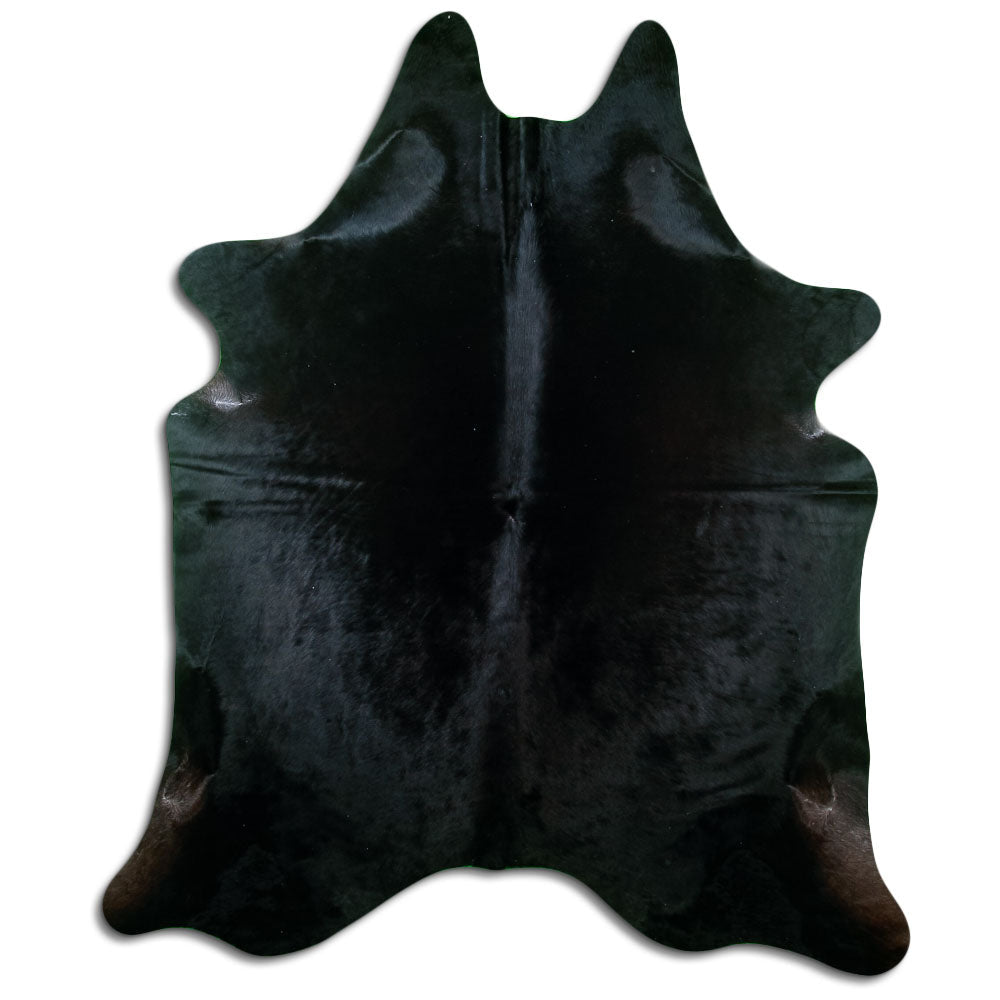 Covor din piele de vacă negru XL