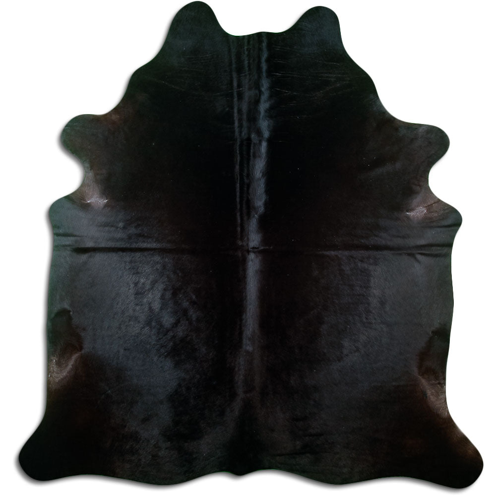 Covor din piele de vacă negru XL