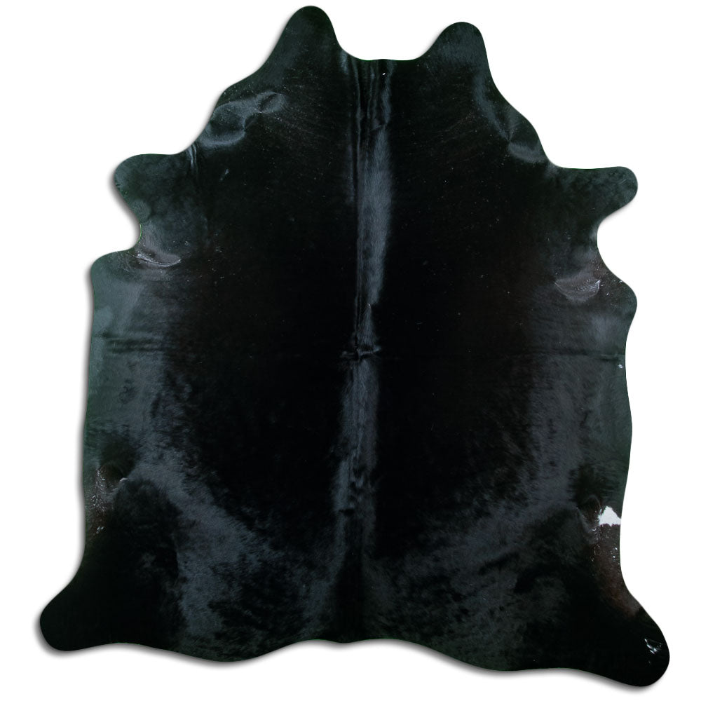 Covor din piele de vacă negru XL