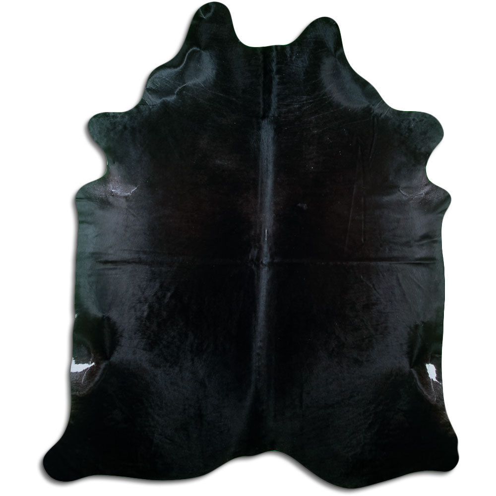 Covor din piele de vacă negru XXL
