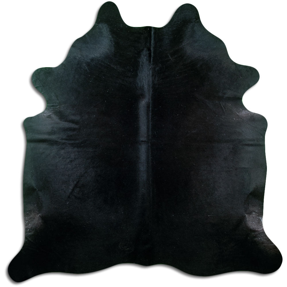 Covor din piele de vacă negru XL