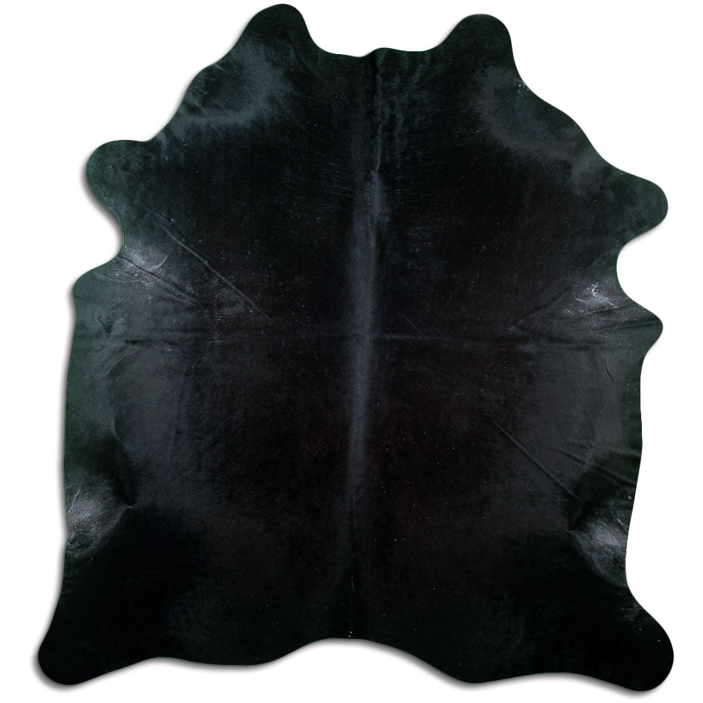Covor din piele de vacă negru XXL