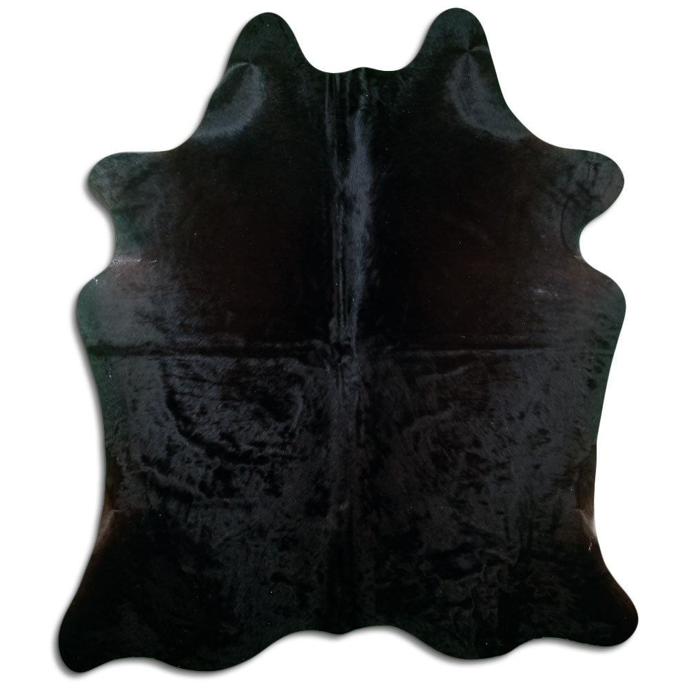 Covor din piele de vacă negru XL