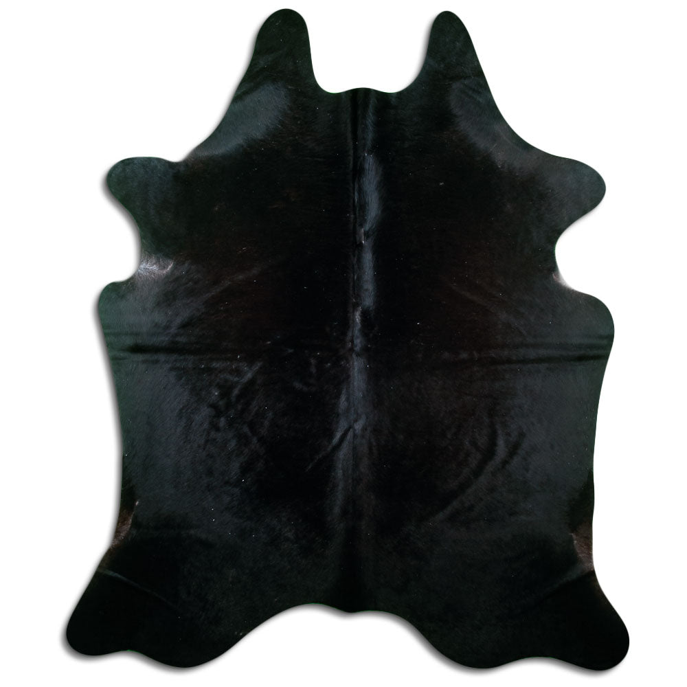 Covor din piele de vacă negru XL