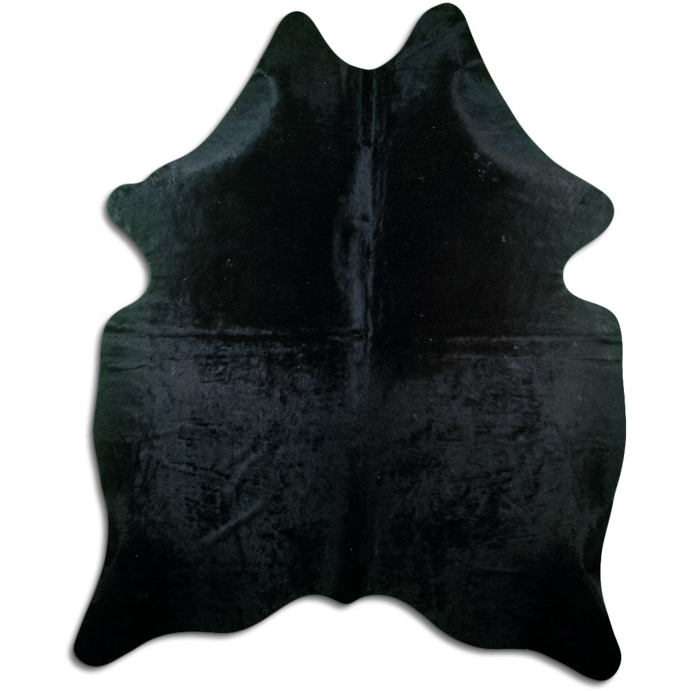 Covor din piele de vacă negru XXL