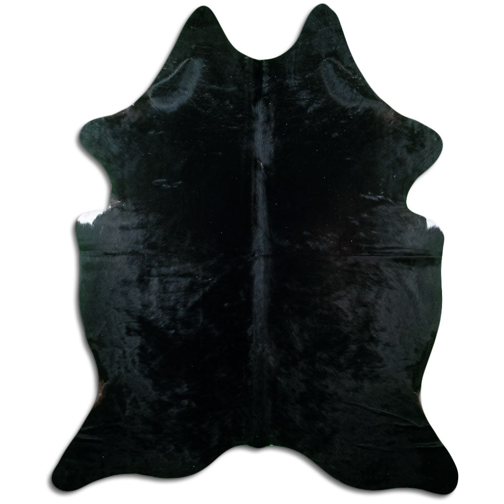 Covor din piele de vacă negru XL