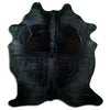 Covor din piele de vacă negru XL