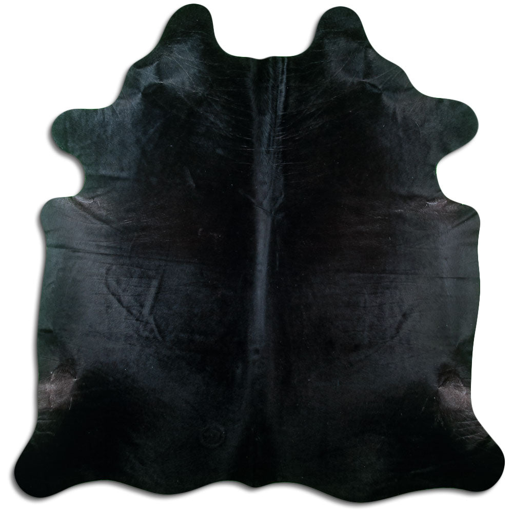 Covor din piele de vacă negru XL