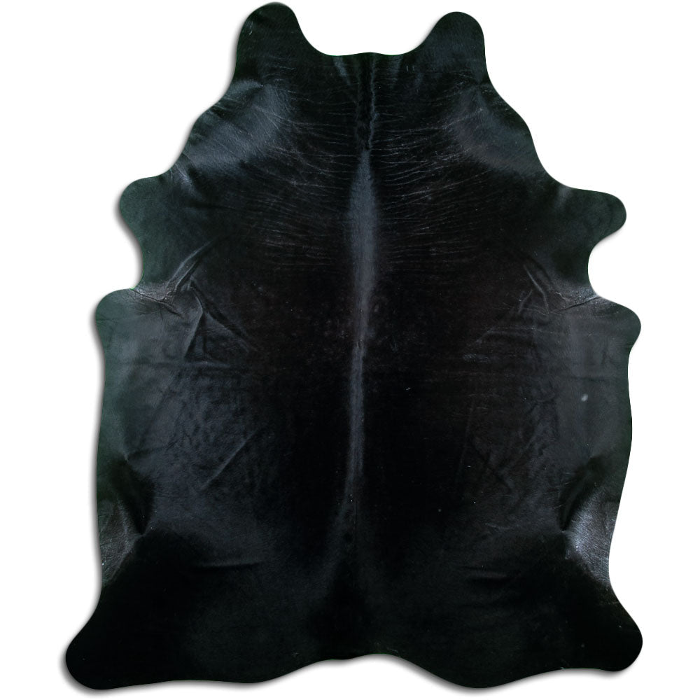 Covor din piele de vacă negru XXL