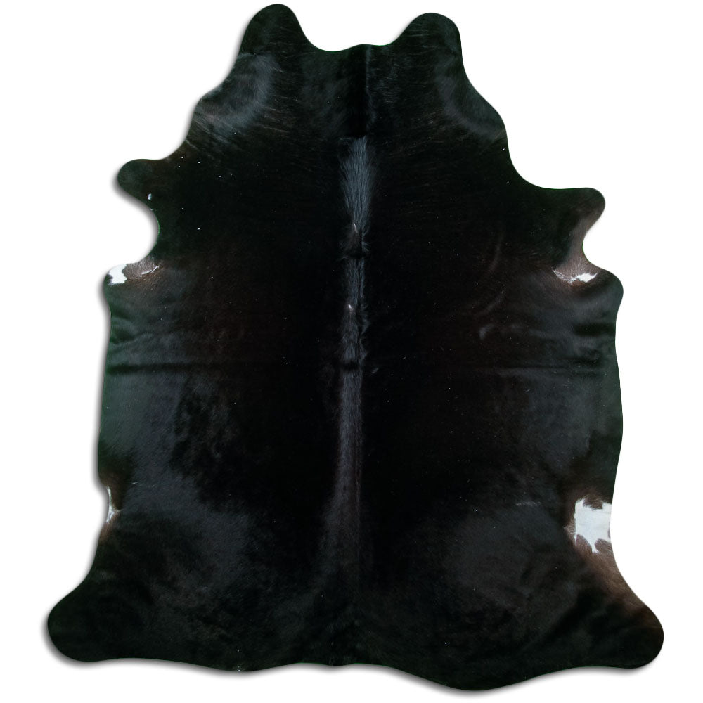Covor din piele de vacă negru XL