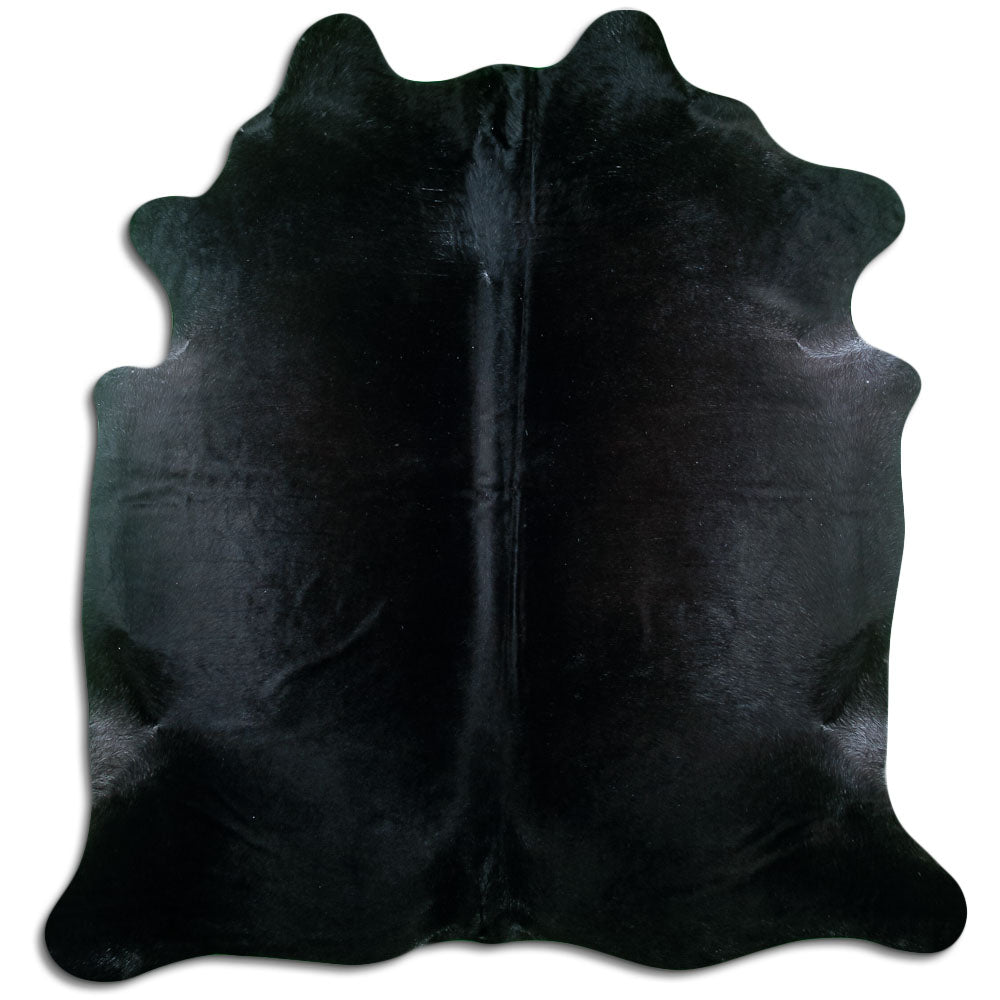 Covor din piele de vacă negru XL