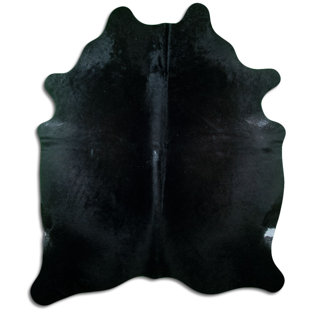 Covor din piele de vacă negru XL