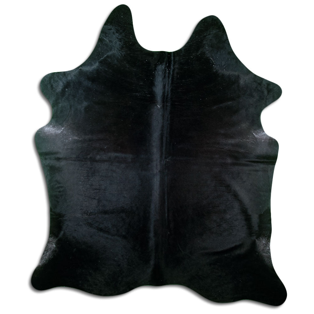 Covor din piele de vacă negru XL